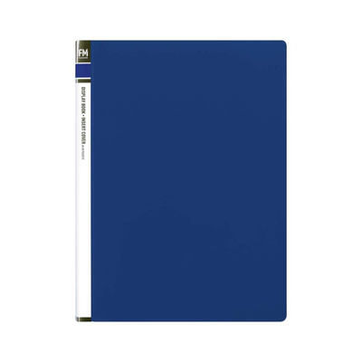 Blue - A4 Clearfile 20 Page with Insert Front Cover