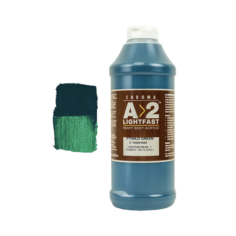 Pthalo Green 1L - Chroma A2 Acrylic Paint