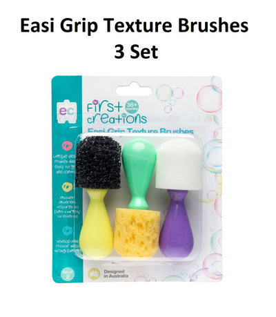 Easy Grip Texture Brushes - Set of 3
