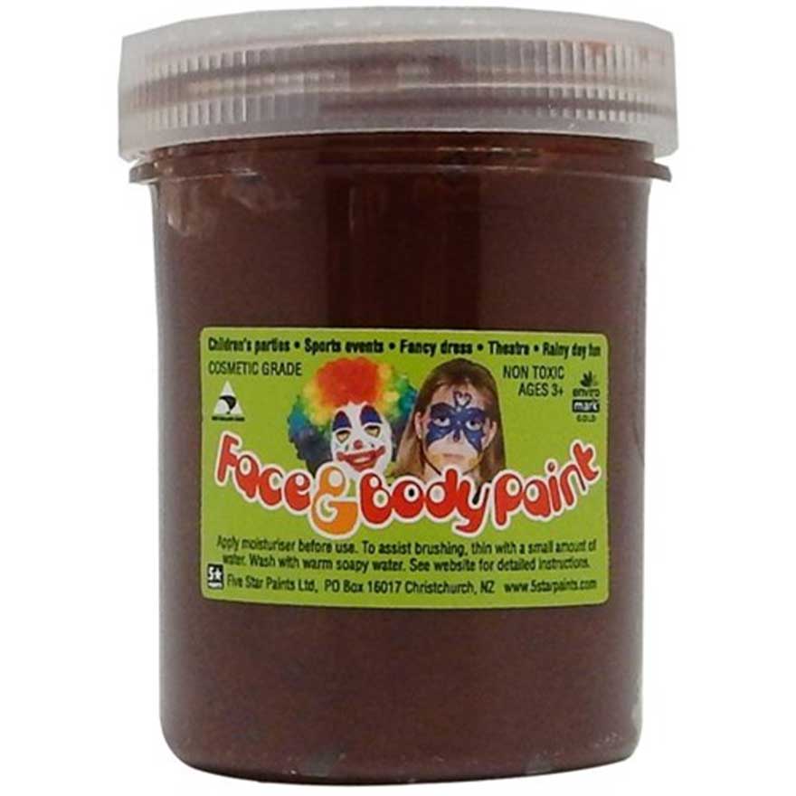 Brown 125ml - Five Star Face Paints