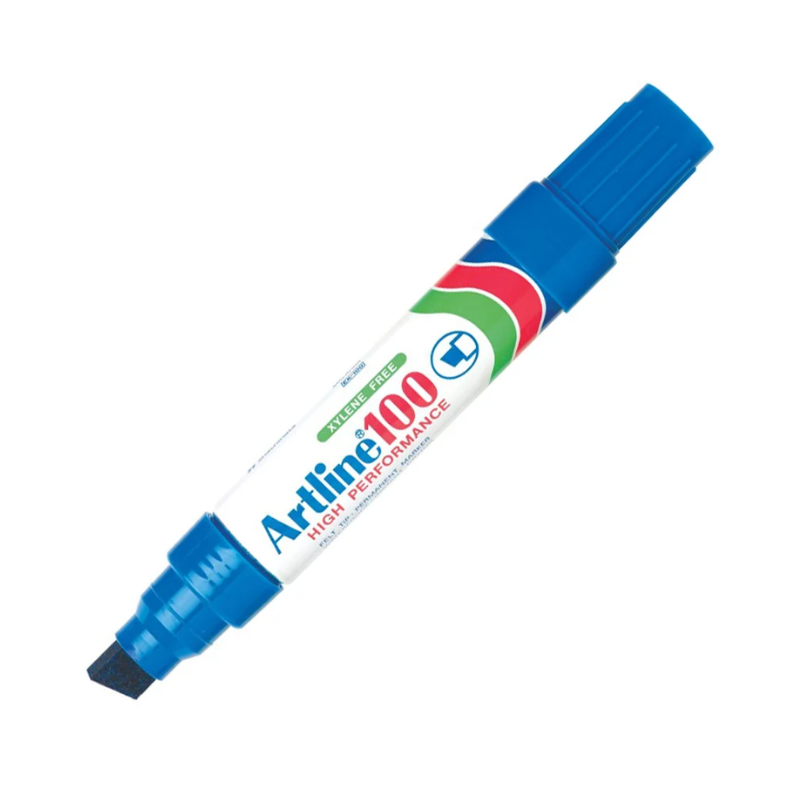 Blue - Artline 100 Jumbo Markers - Chisel Tip