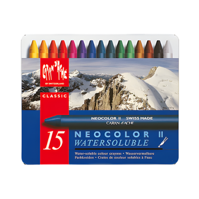 Caran D'Ache - Neocolour II Aquarelle Pastels - 15's