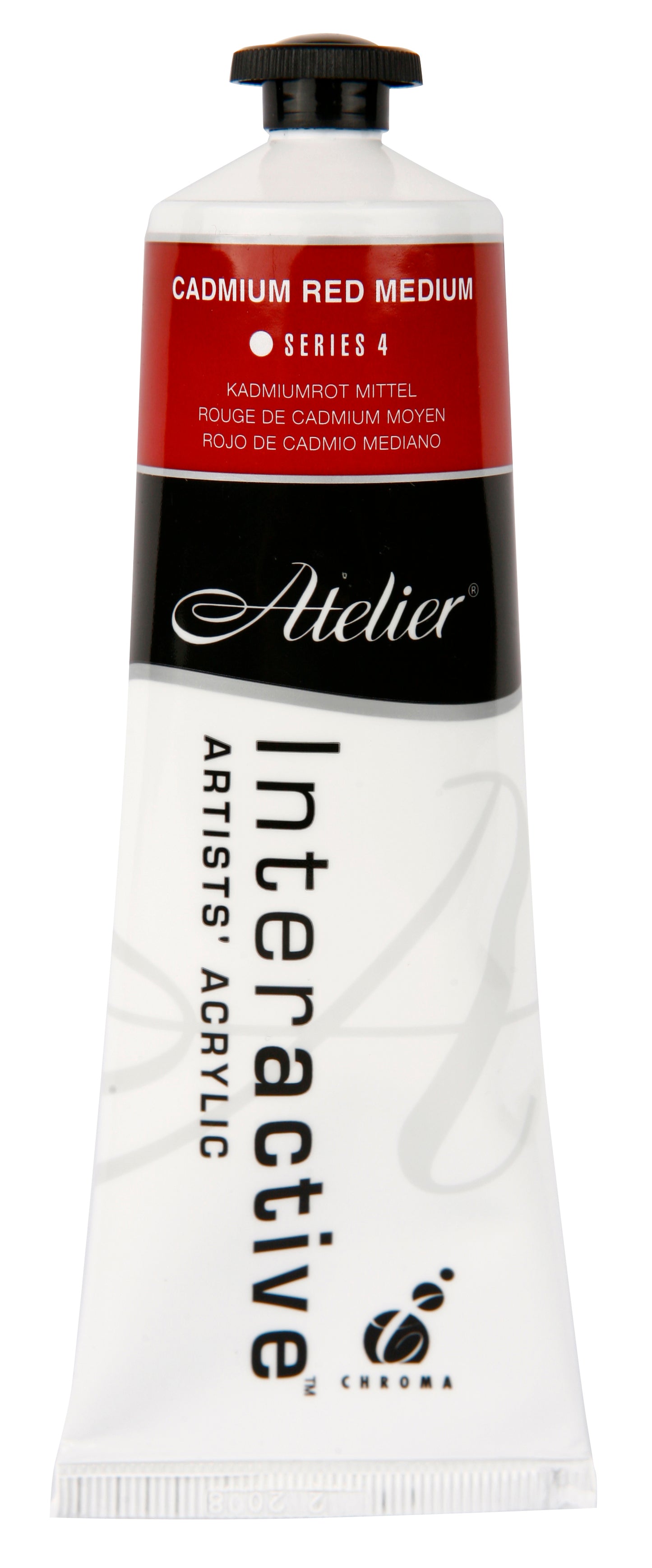 Cadmium Red Medium 80ml - Atelier Acrylic Paint S4
