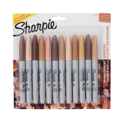 Portrait Set of 12 - Fine Tip Sharpie Markers