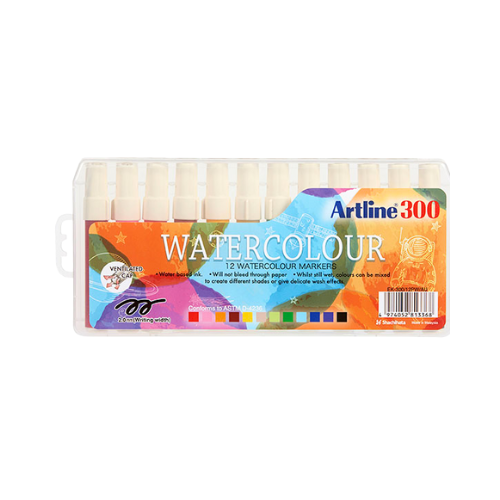 Artline 300 Watercolour Markers - Set 12