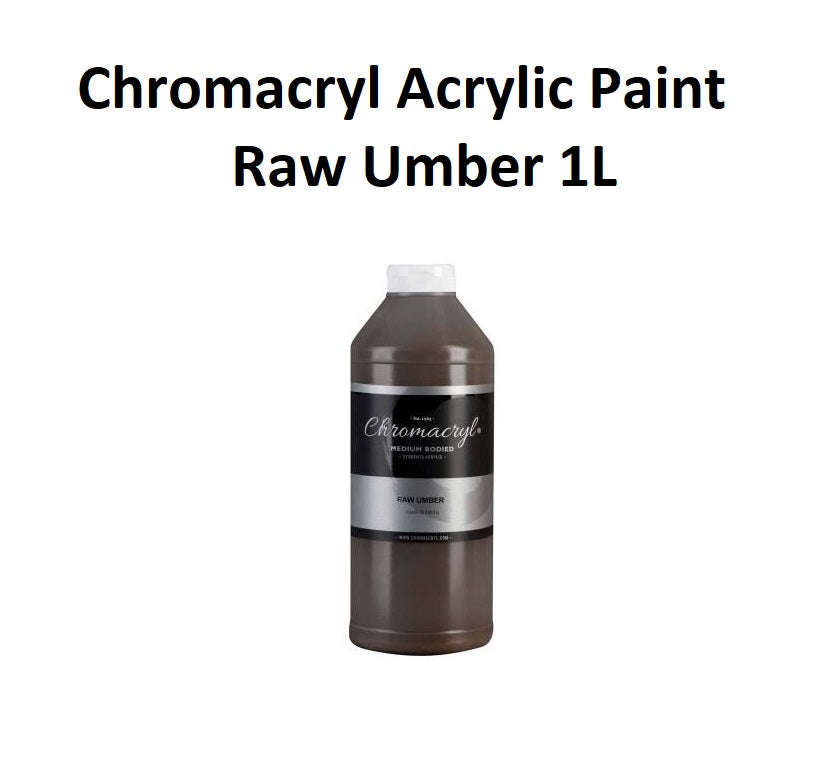 Raw Umber 1L - Chromacryl Acrylic Paint