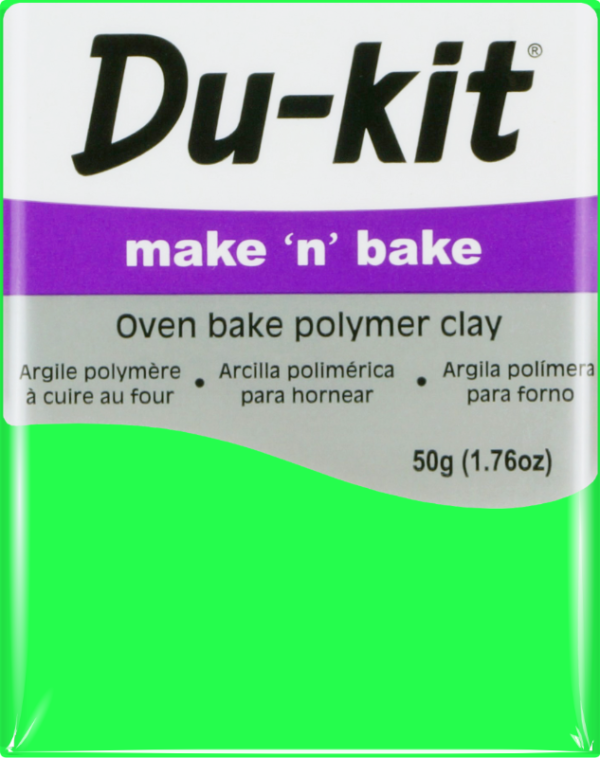 Fluoro Green - 50g Du Kit Modelling Clay