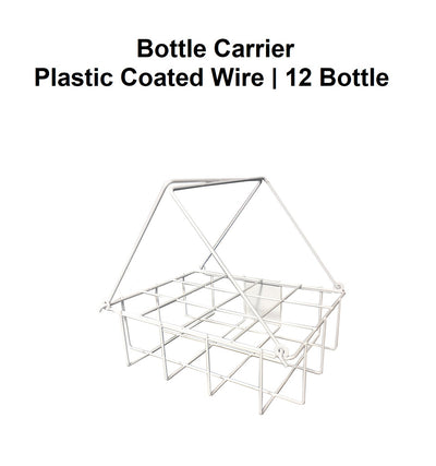 Bottle Carrier - Plastic Coated Wire | 12 Bottle