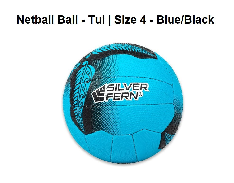 Netball Ball - Tui | Size 4 - Blue/Black