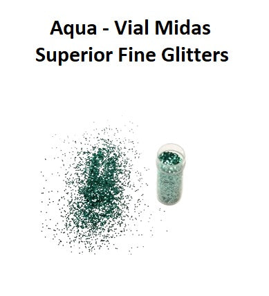 Aqua 10g - Midas Superior Fine Glitters