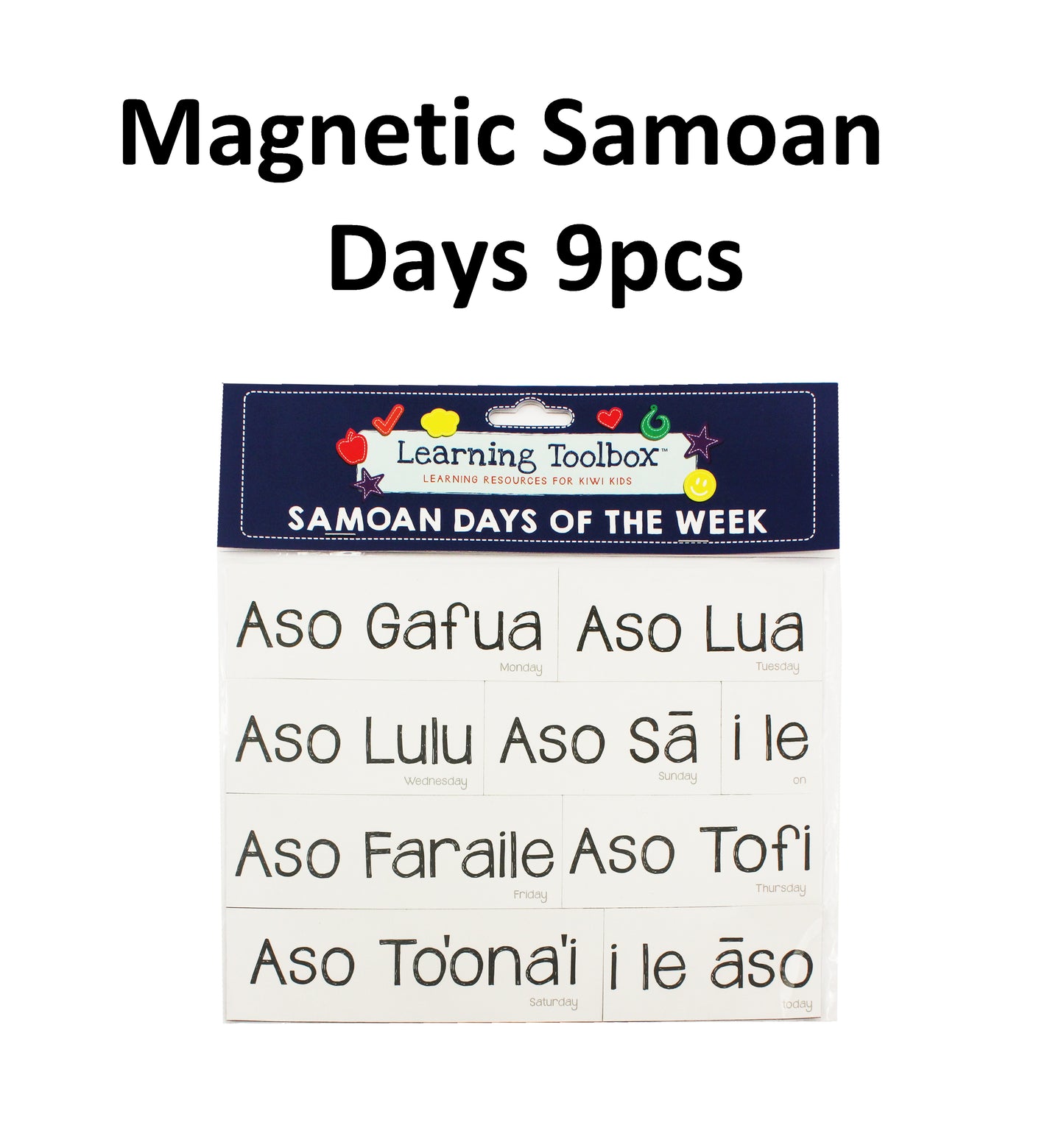 Samoan Magnets - Days of the Week