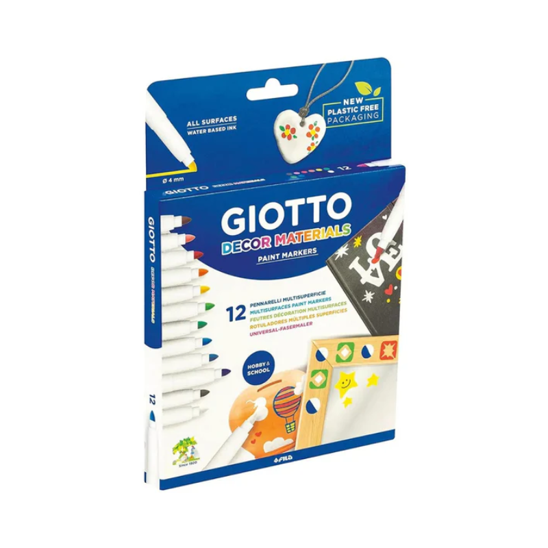 Giotto Decor Markers Materials - 12's