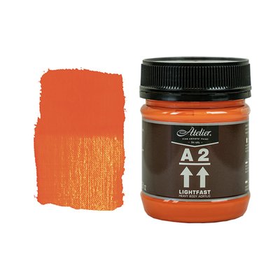 Cadmium Orange 250ml - Chroma A2 Acrylic Paint