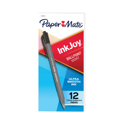 Black (Box of 12) - Papermate Inkjoy 100RT Ballpoint Pens