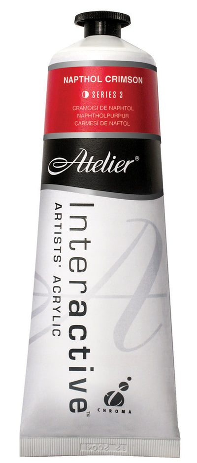 Napthol Crimson 80ml - Atelier Acrylic Paint S3