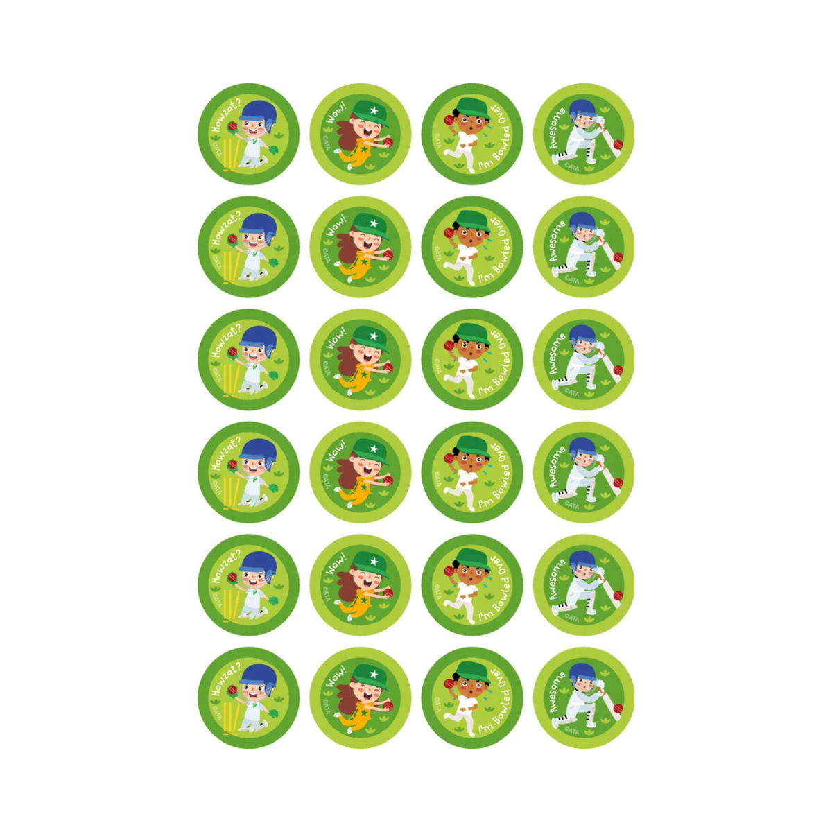 Cricket - Merit Stickers (Pack of 96)