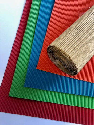 A3 - Courrugated Card 10 Colours 400gsm 25's - Assorted