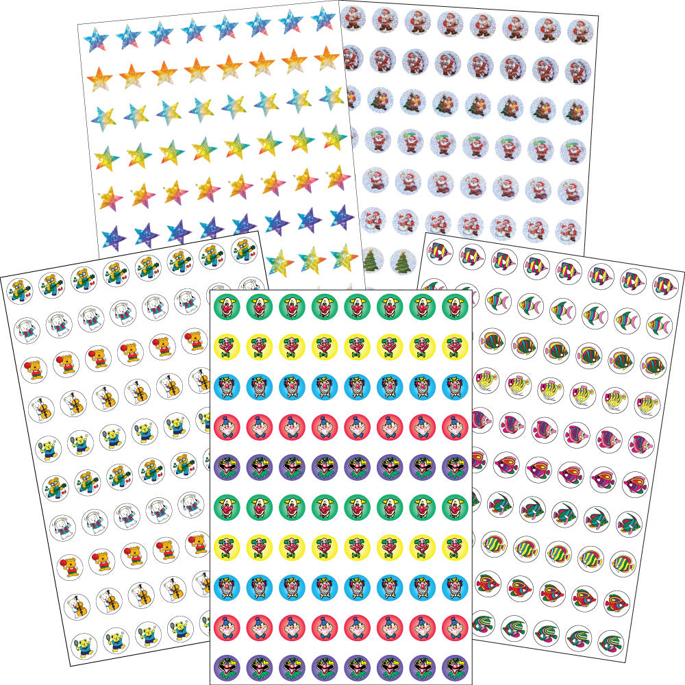 Assorted - Dynamic Glitz Merit Stickers (Pack of 940)