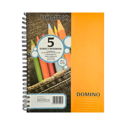 5 Subject A4 Exercise Book - Spiral Bound