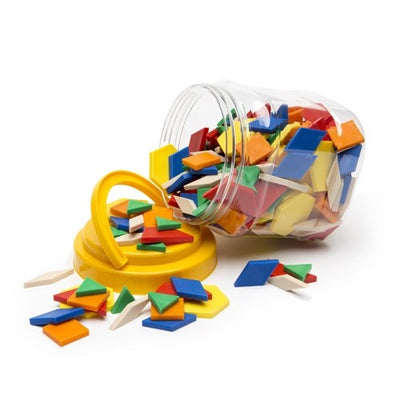 Pattern Blocks Plastic - 250's - In Jar - Lpbp