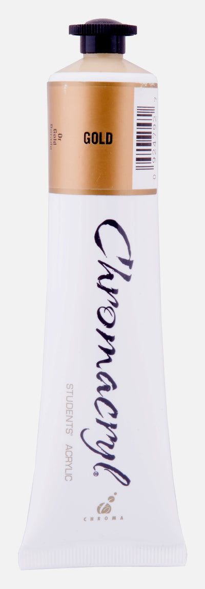 Gold 75ml - Chromacryl Acrylic Paint