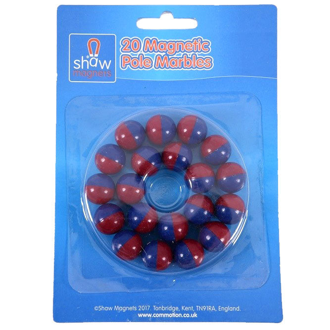 Magnetic Pole Marbles - Set of 20