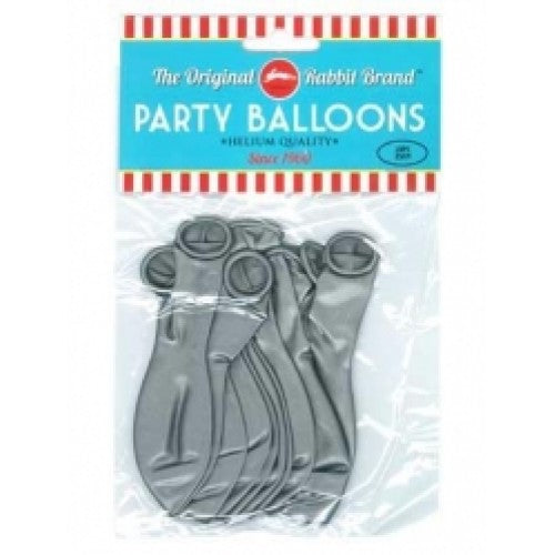 Metallic Balloons - Silver - Packet of 10