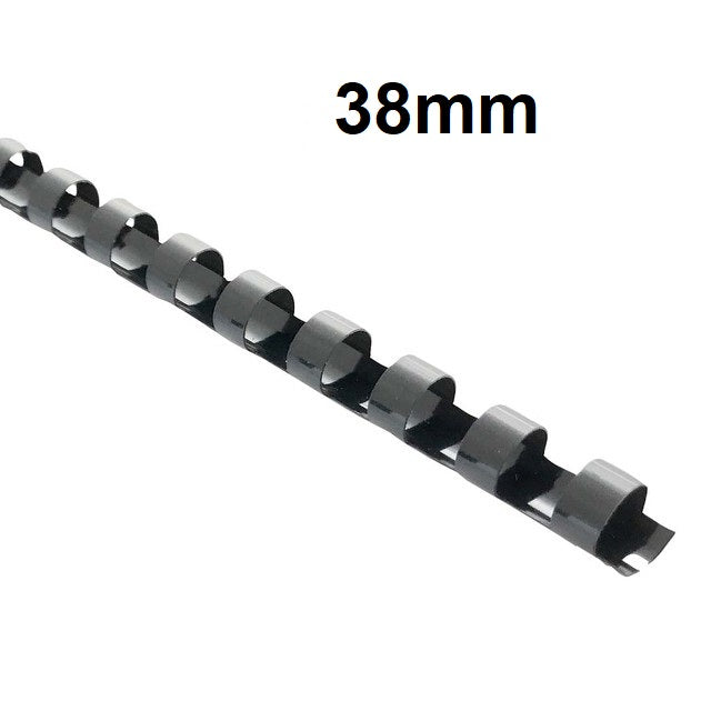 [Non-stock item] Black 38mm - Box 20's Binding Coils