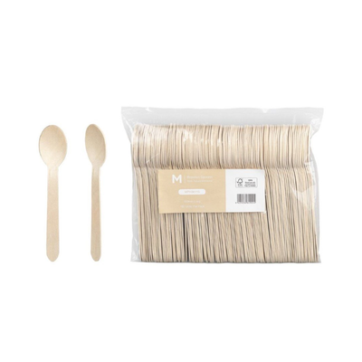 Spoon 100pc - Disposable Wooden Cutlery