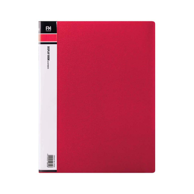 Red - A4 Clearfile 40 Page