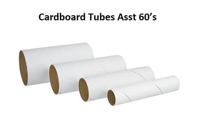 Cardboard Tubes Asst 60’s