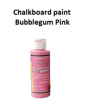 60mL (2oz) - Pink Blackboard Paint / Chalkboard Paint