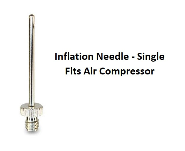 Inflating Needle - Single - Fits Air Compressor