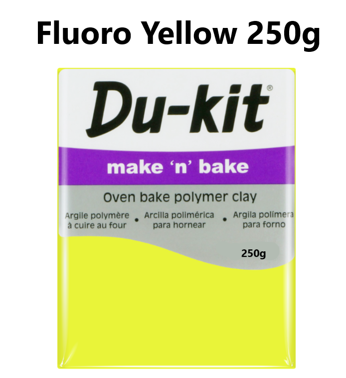 Fluoro Yellow 250g - Du Kit Modelling Clay