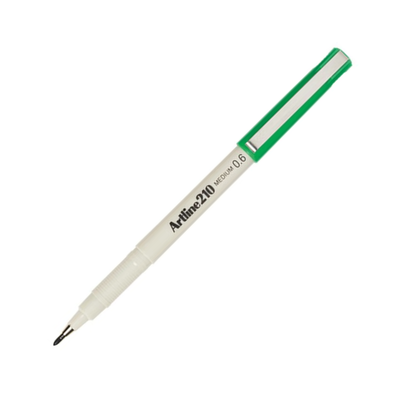 Green - Artline 210 Fineliner Pen 0.6mm