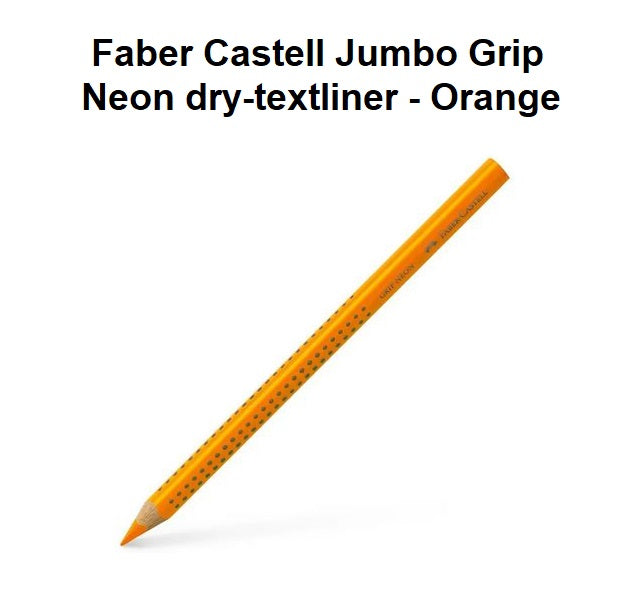 Faber Castell Jumbo Grip Neon dry-textliner - Orange