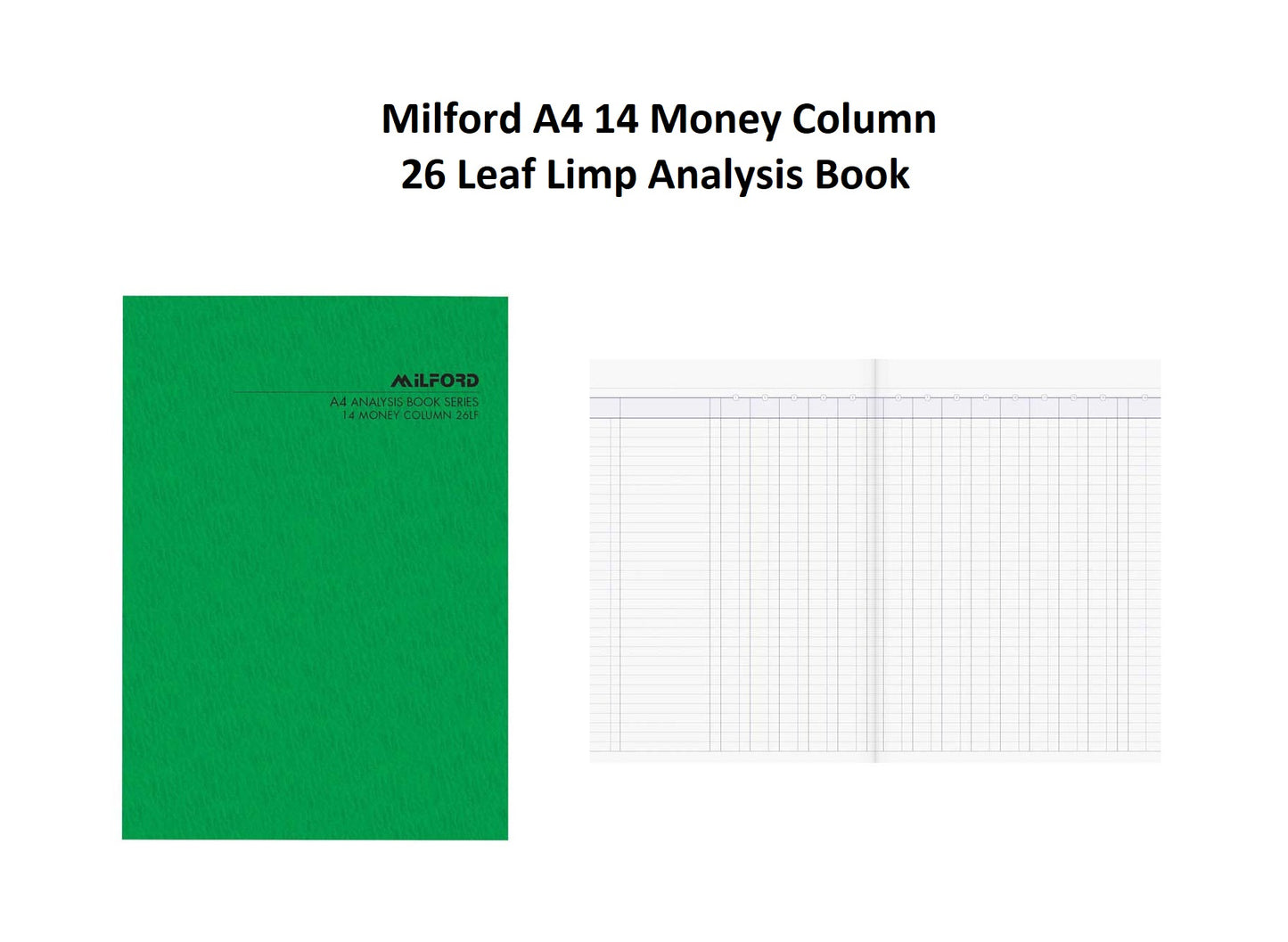 14 Money Column - Account Book A4 Limp 26 leaf